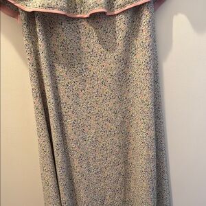 June & Hudson Floral Maxi Dress - Pink and Cream